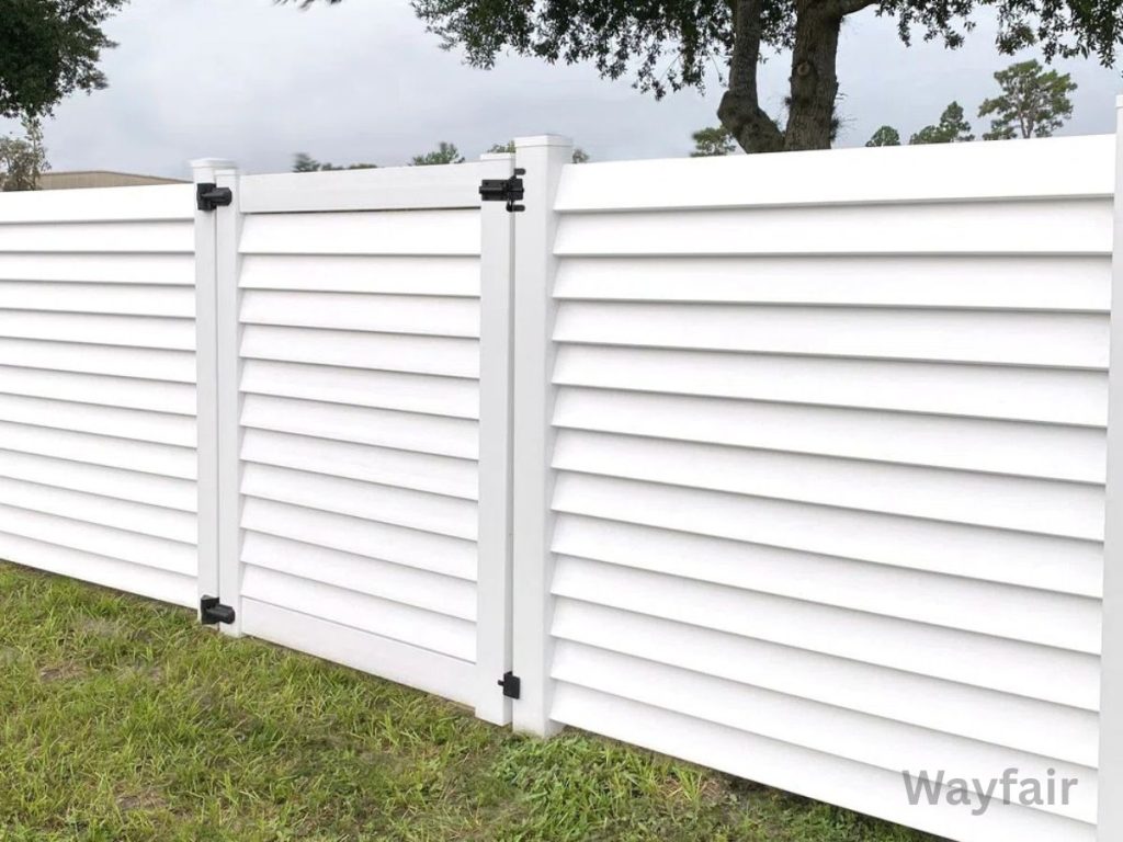 MODERN BACKYARD VINYL FENCE IDEAS YOU'LL LOVE 7 LOUVERED VINYL FENCES